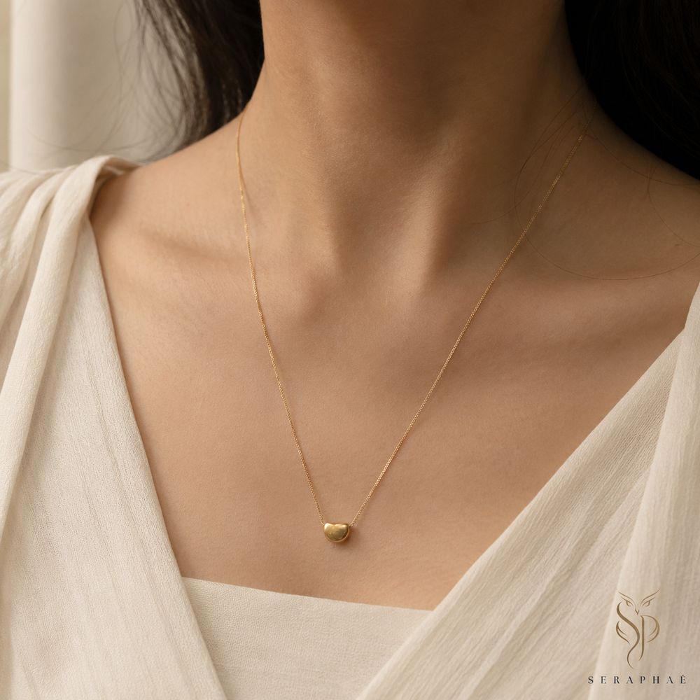 Golden Pebble Pendant — view 2