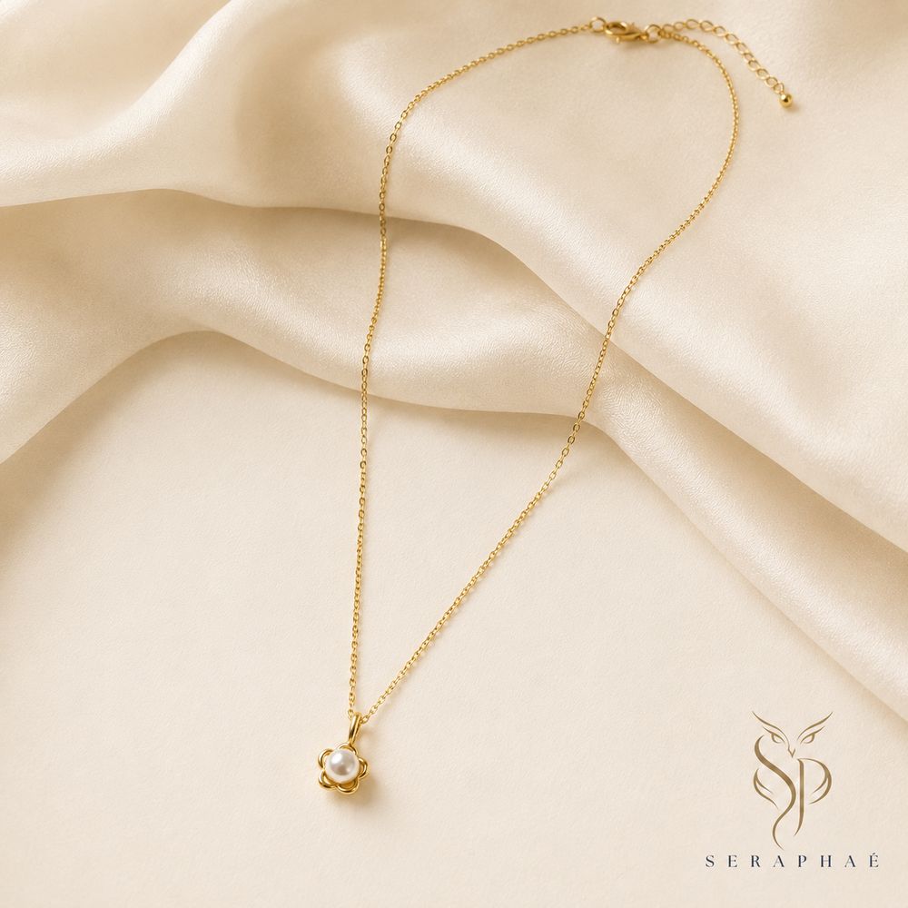 Solitaire Drop Pendant — view 3
