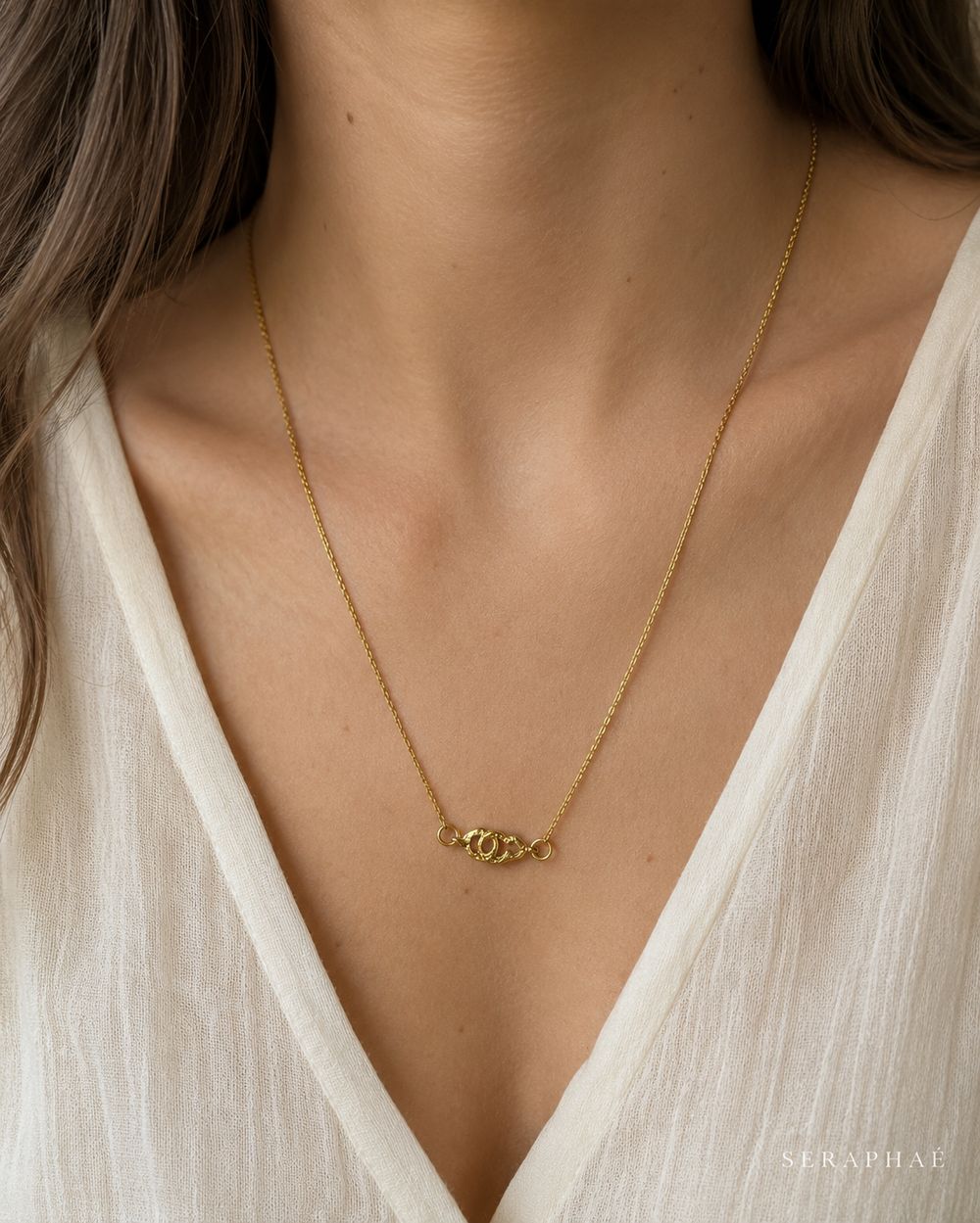 Twisted Knot Necklace — view 3