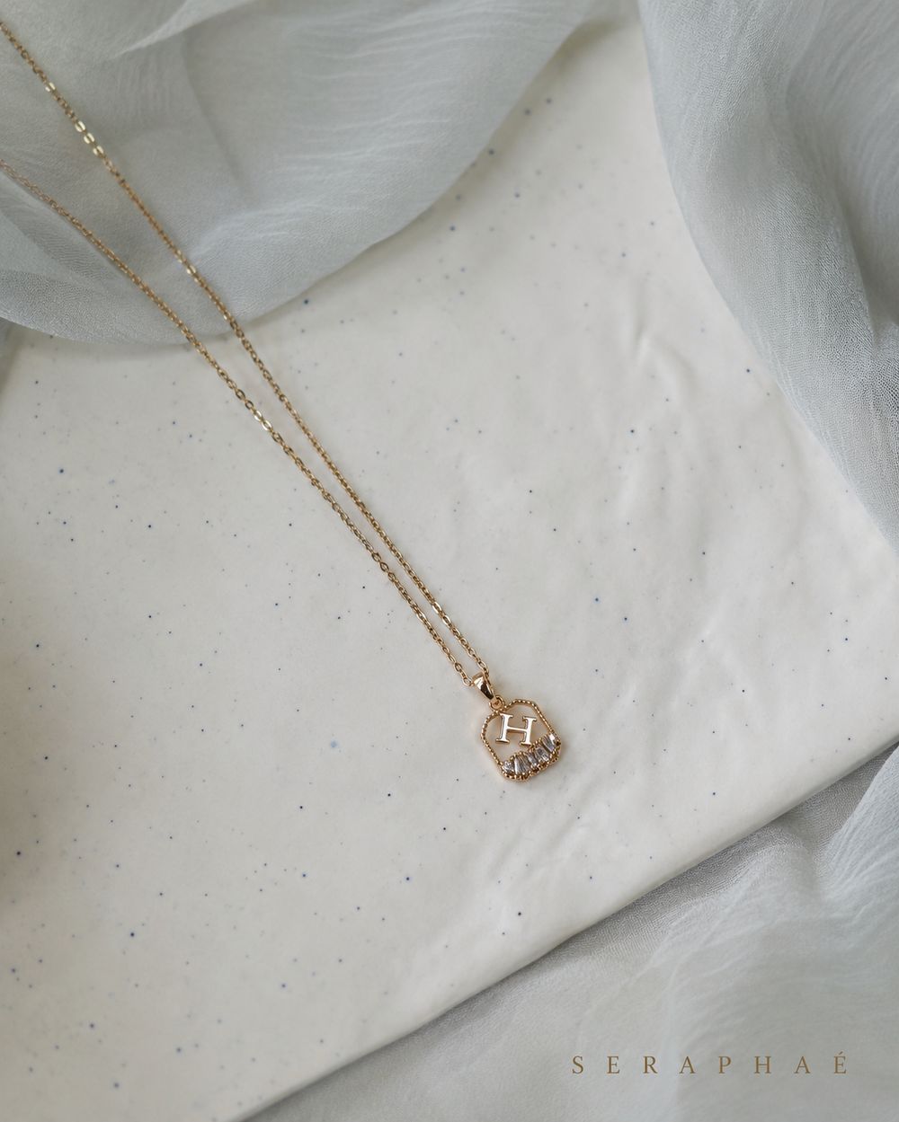 Monogram Signet Pendant — view 2