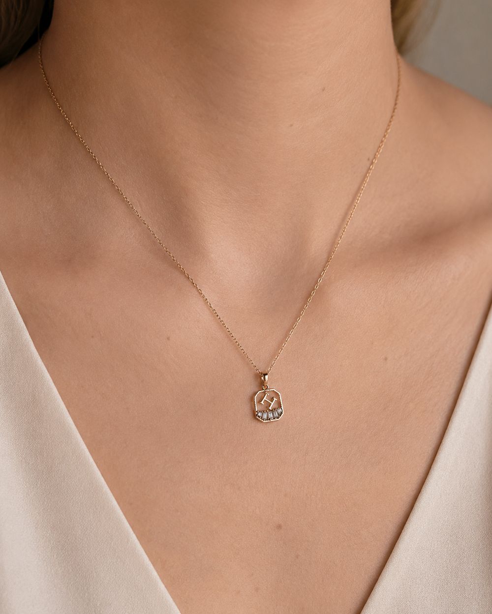 Monogram Signet Pendant — view 3