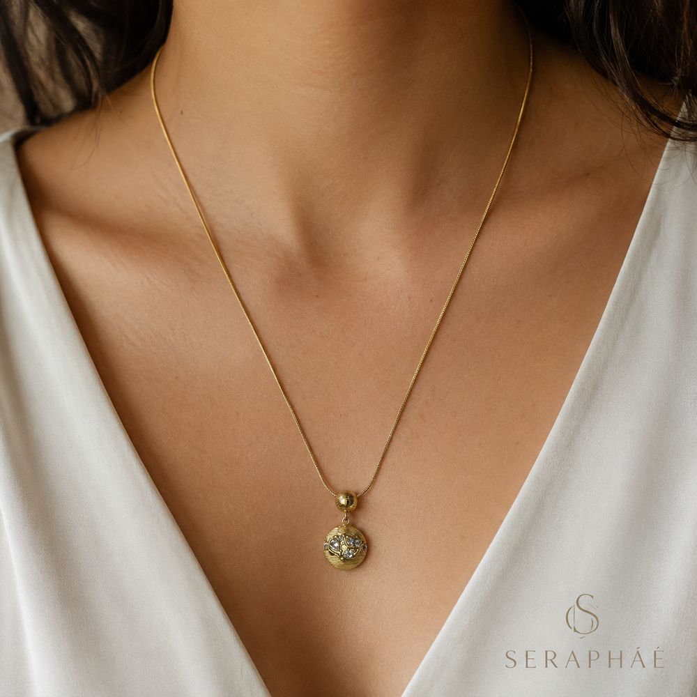 Pavé Orb Pendant — view 3