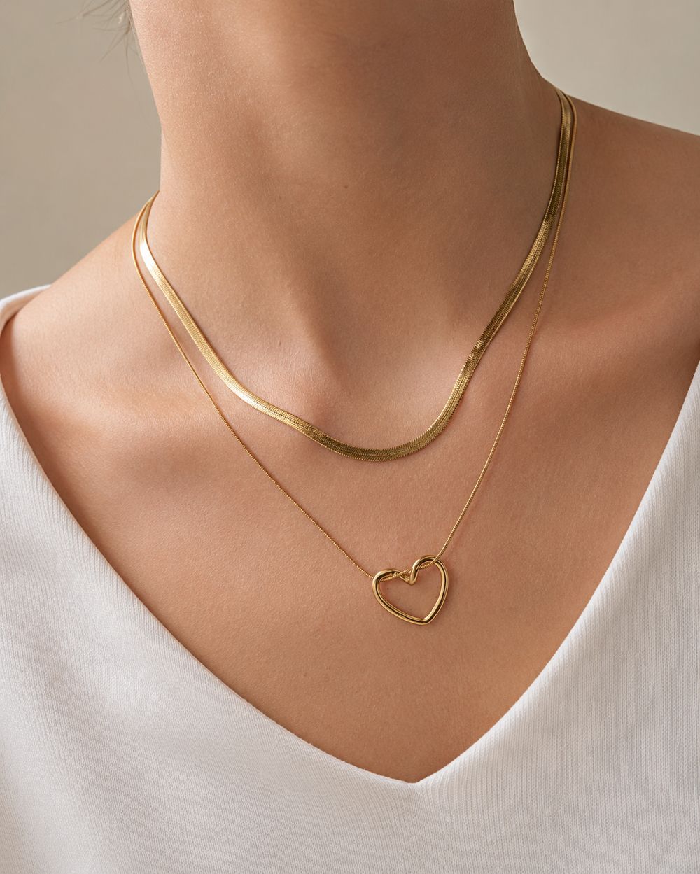 Layered Heart Chain — view 3