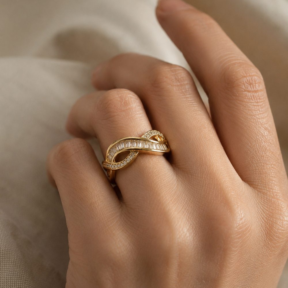 Infinity Twist Ring — view 2