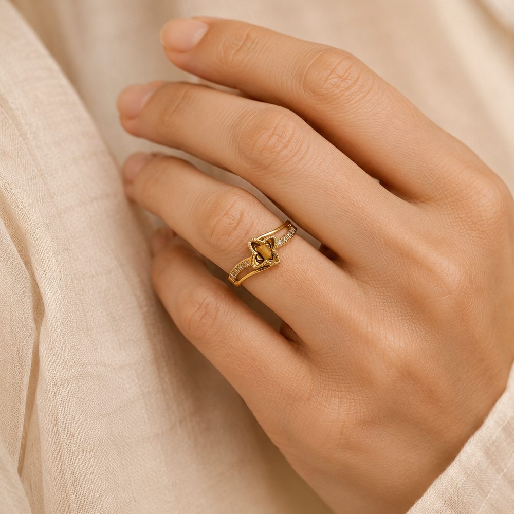 Entwined Crossover Ring — view 2