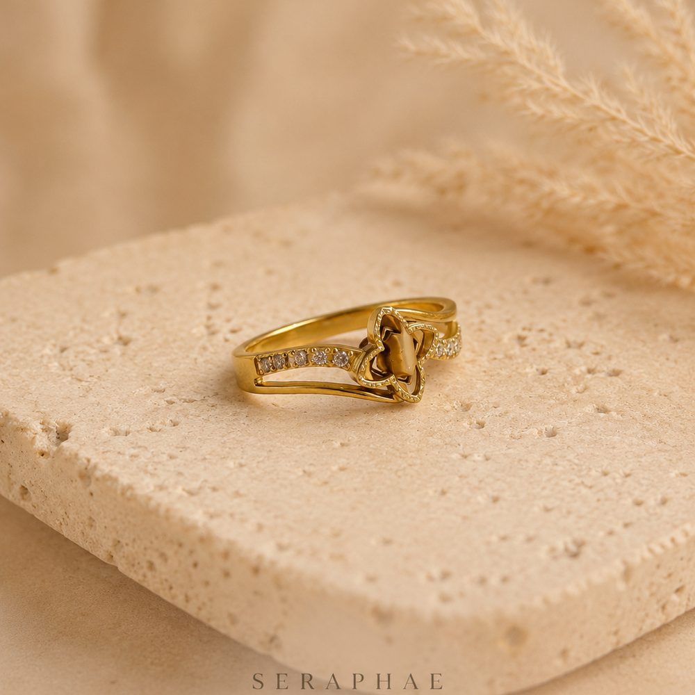Entwined Crossover Ring — view 3