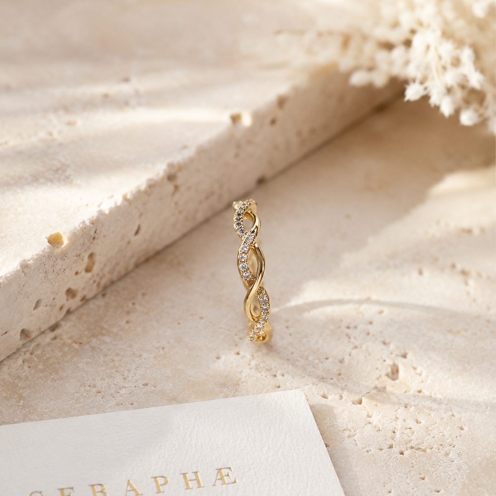 Marquise Vine Eternity Ring — view 1