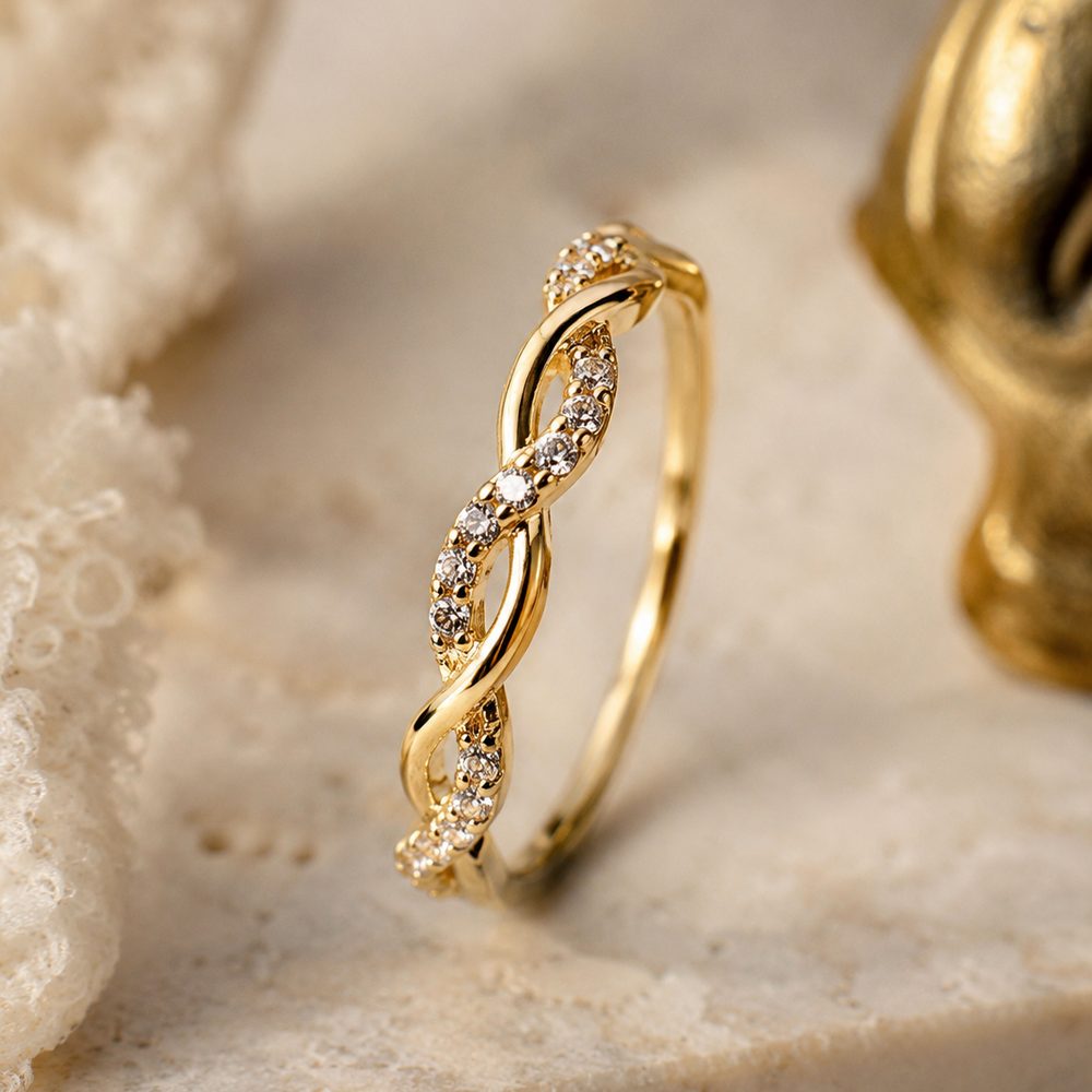 Marquise Vine Eternity Ring — view 2