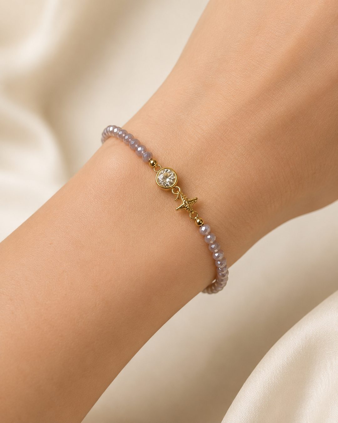 Lavender Crystal Bracelet — view 3