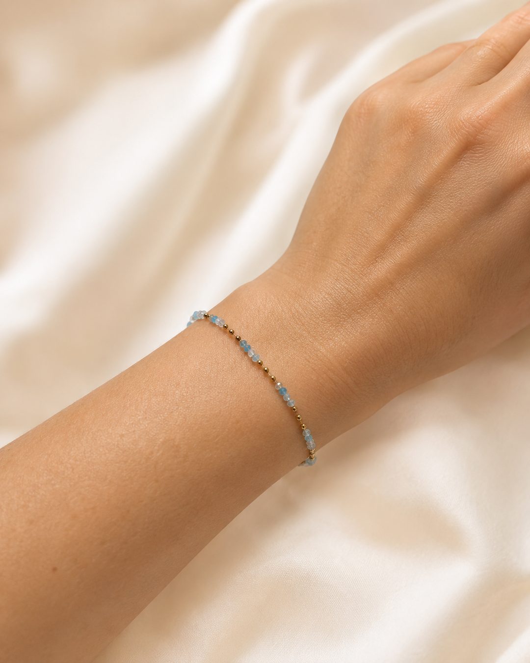 Aqua Bead Bracelet — view 2