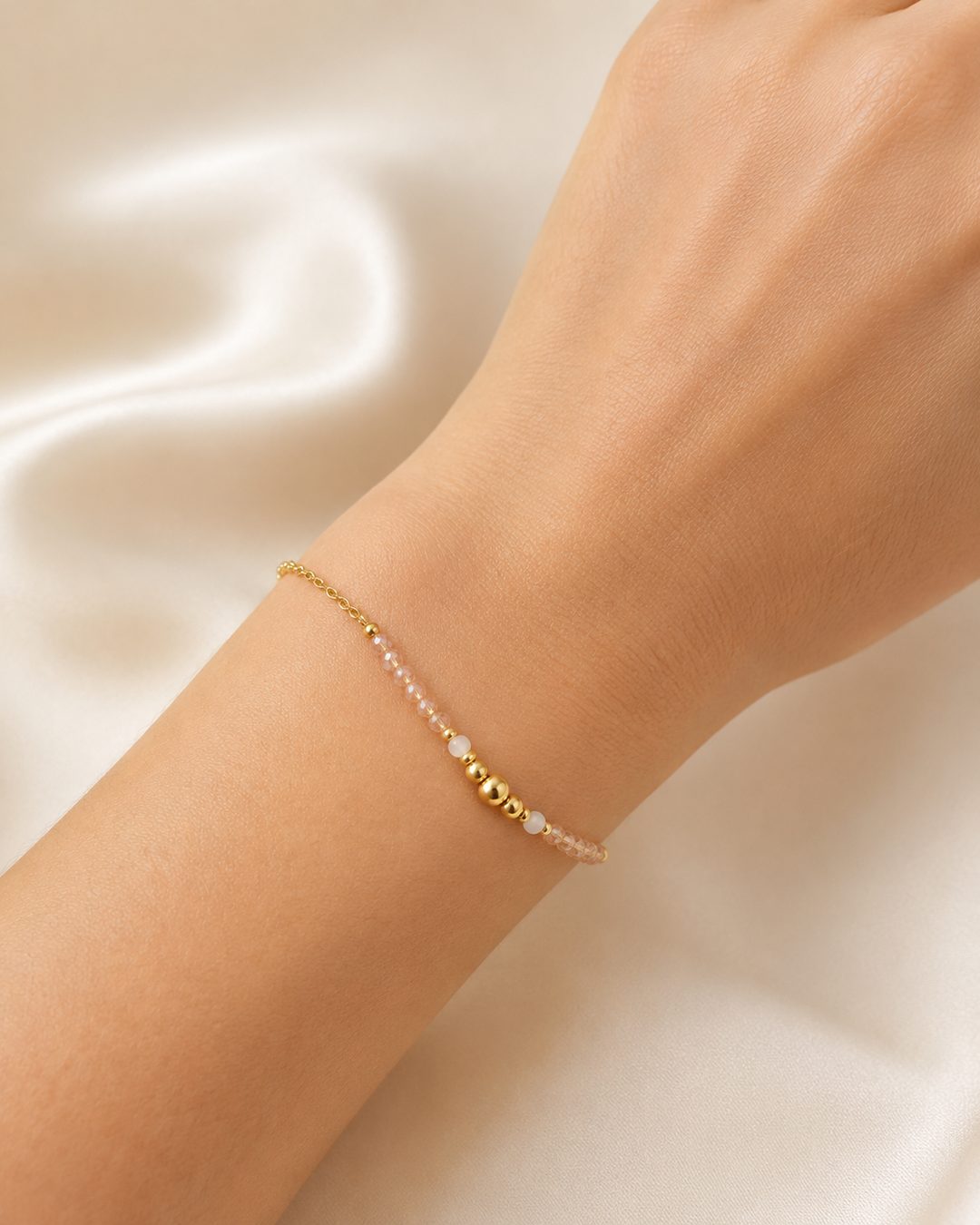 Blush Bead Bracelet — view 2