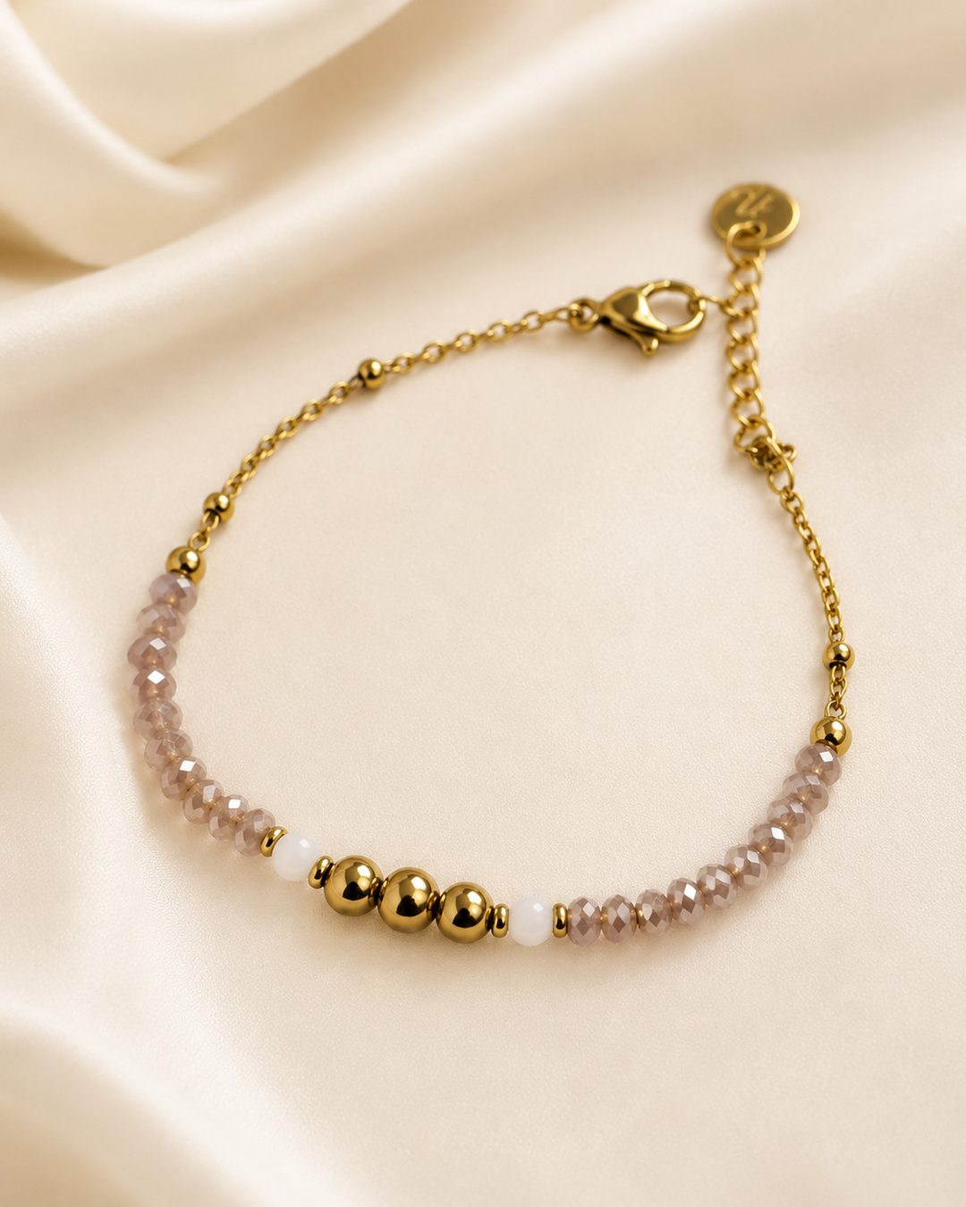 Lilac Bead Bracelet — view 3