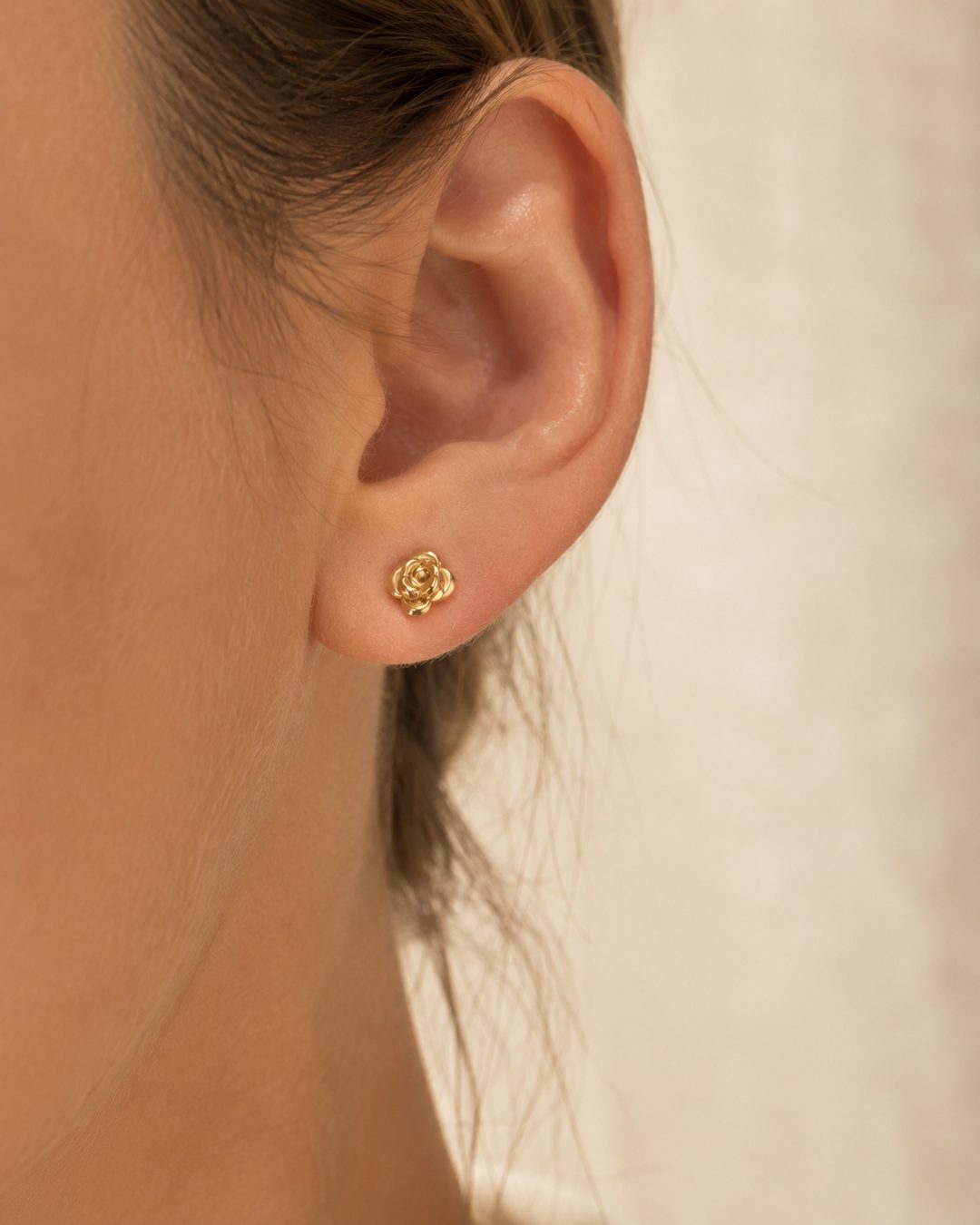 Rose Blossom Studs — view 2