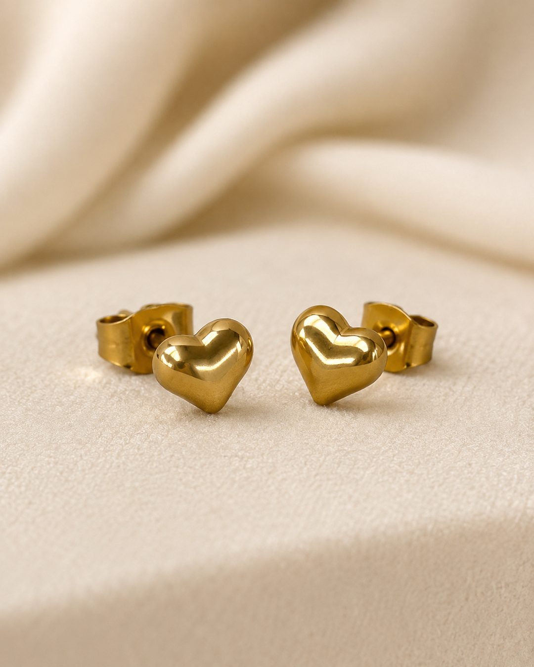 Petite Heart Studs — view 3