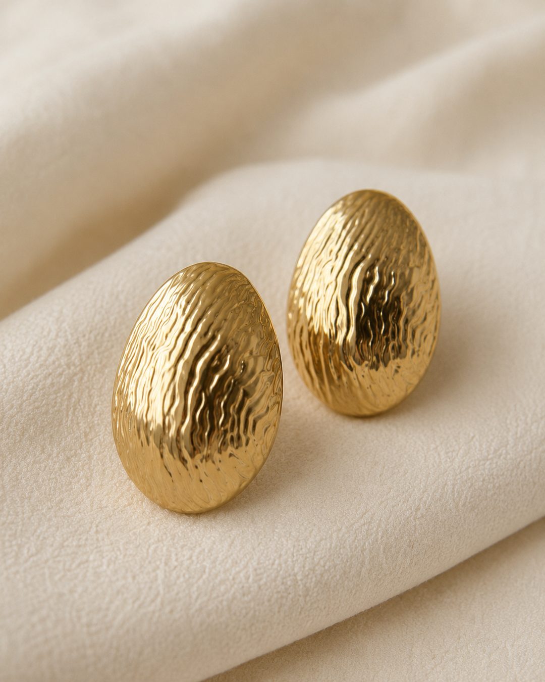 Gilded Teardrop Studs — view 3