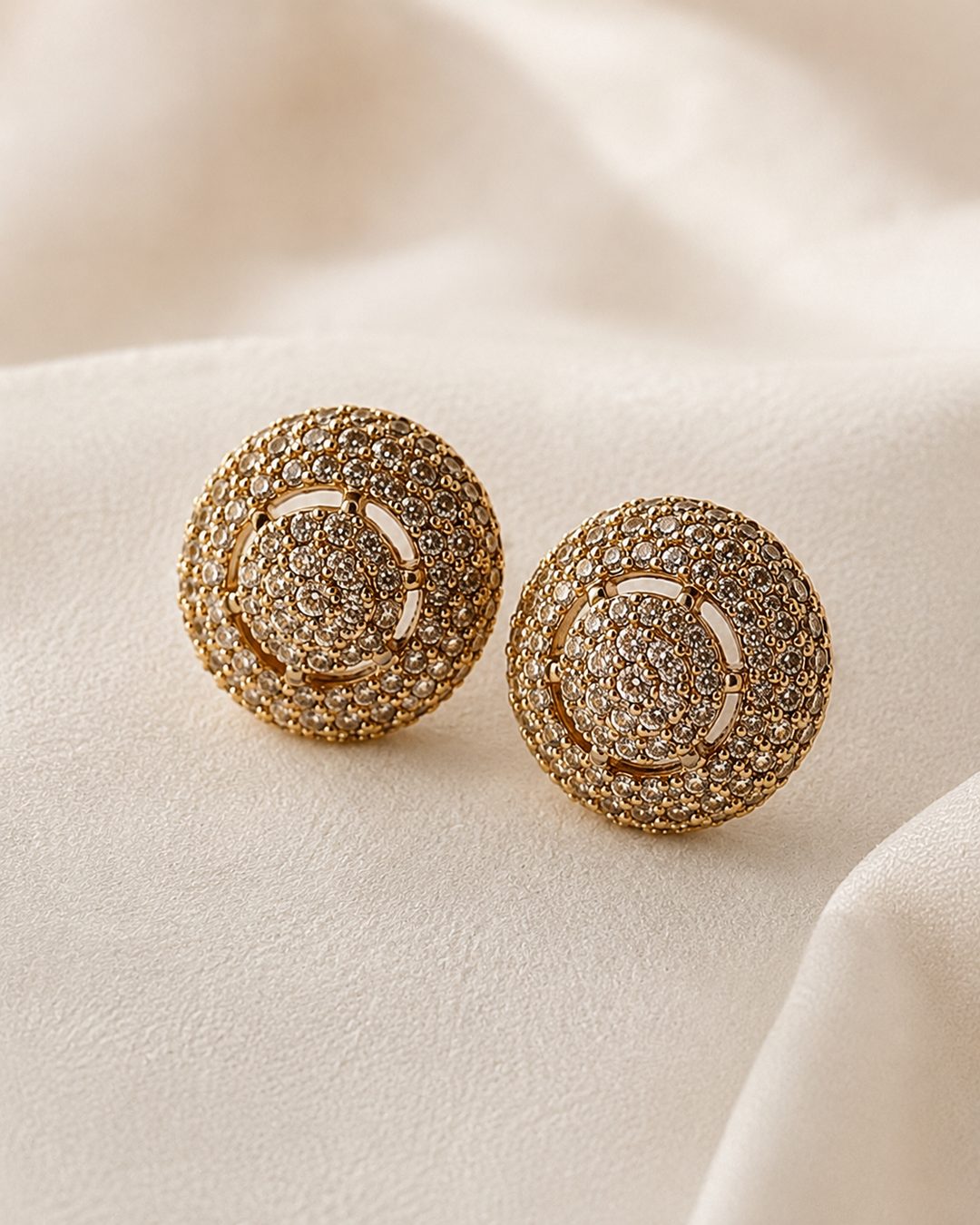 Pavé Dome Studs — view 2