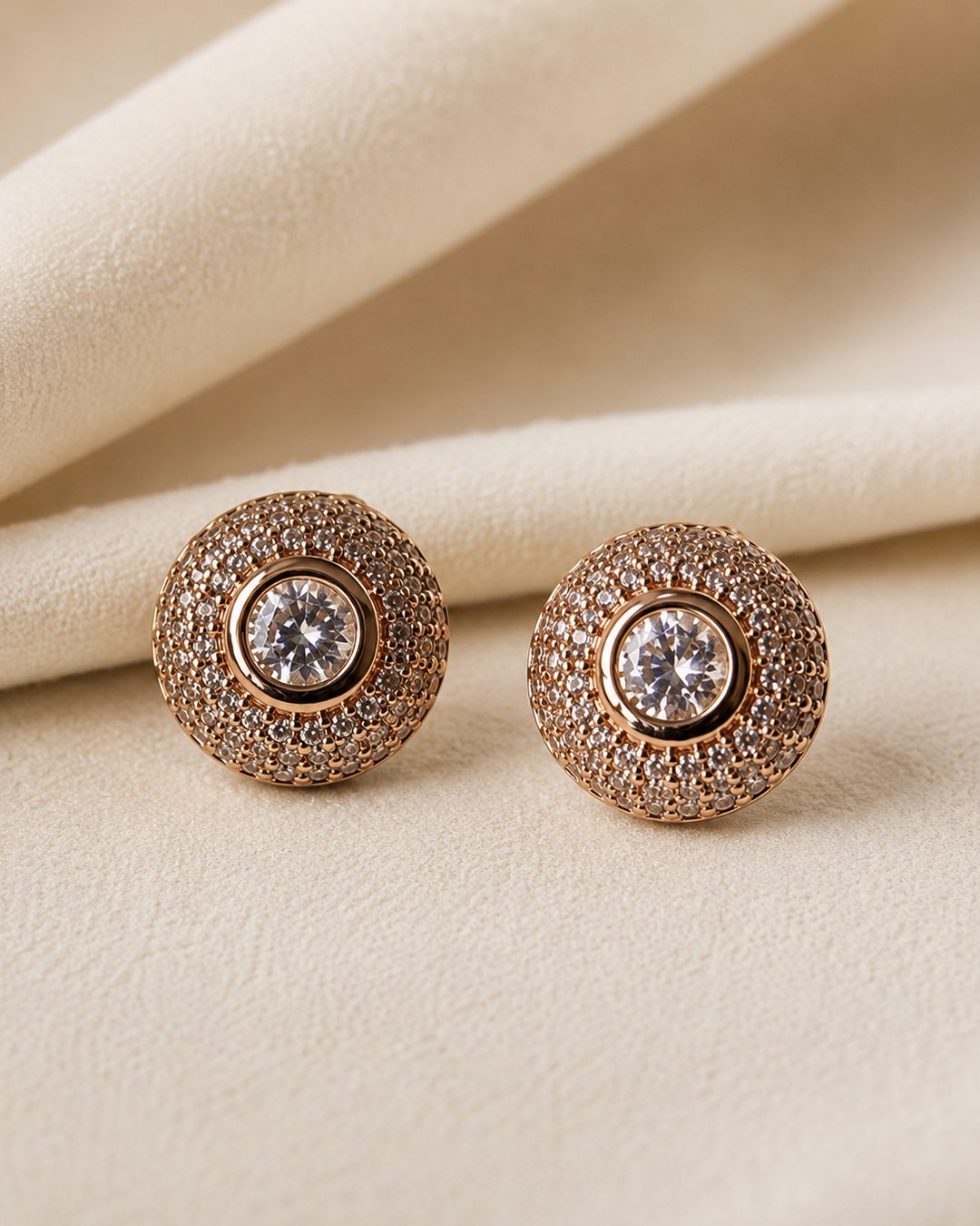 Vintage Halo Studs — view 3