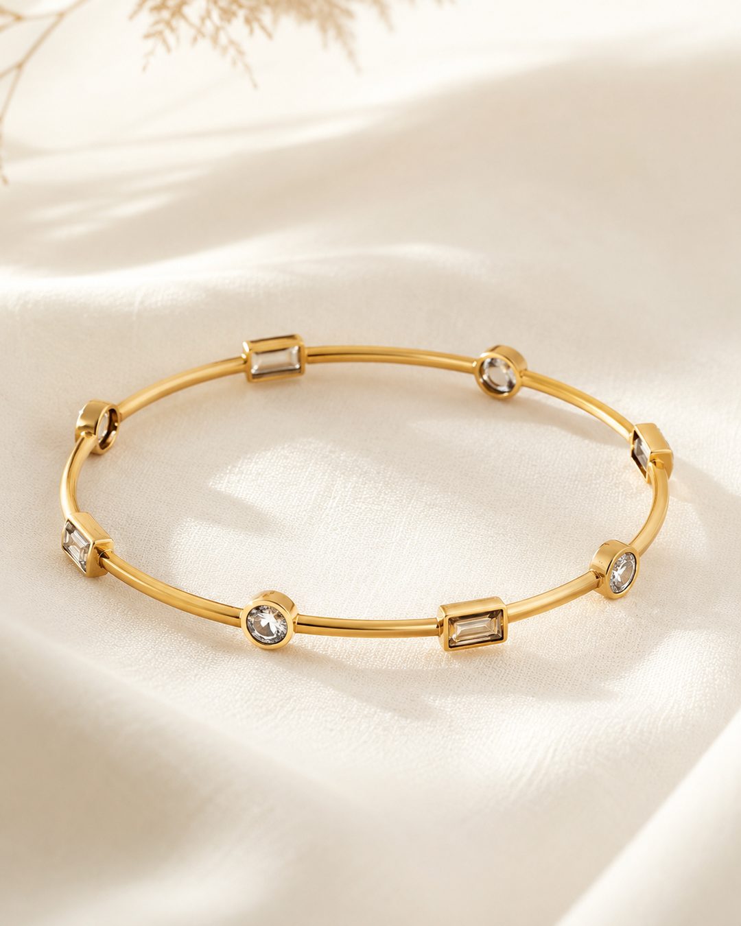 CZ Station Bangle — view 3
