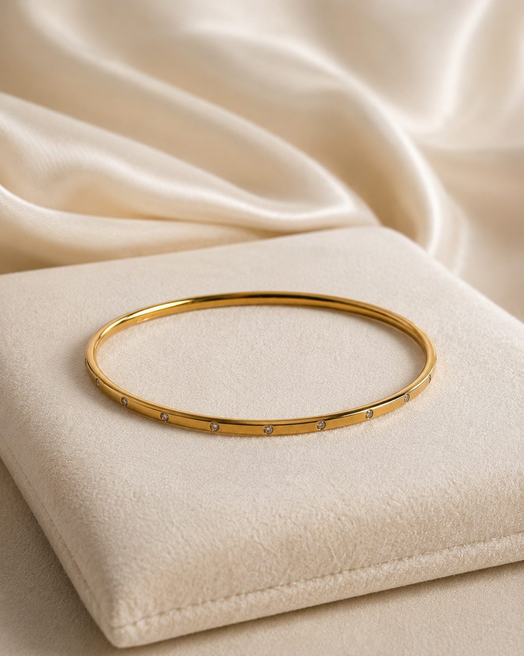 Slim Plain Bangle — view 2