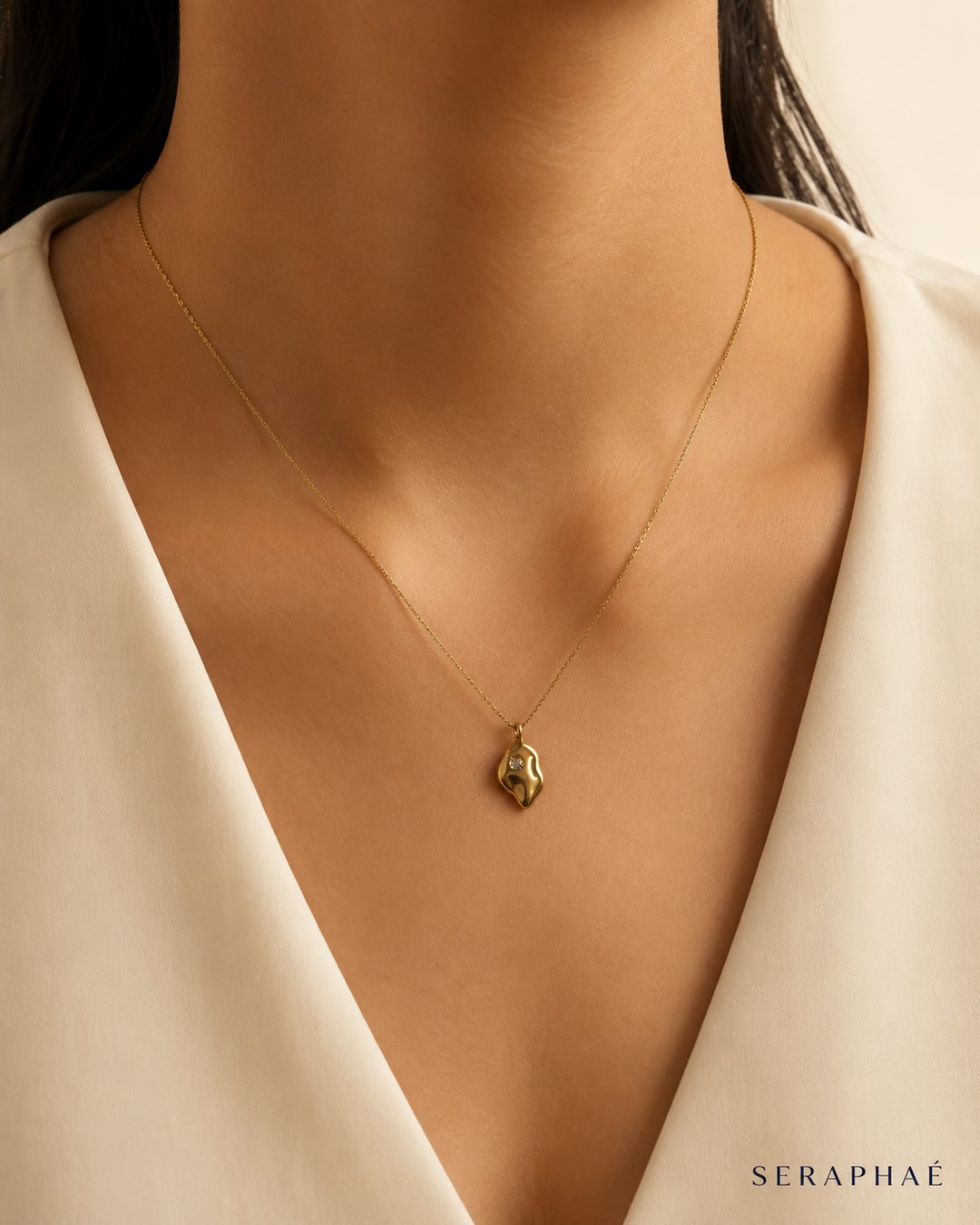 Molten Pebble Necklace — view 2