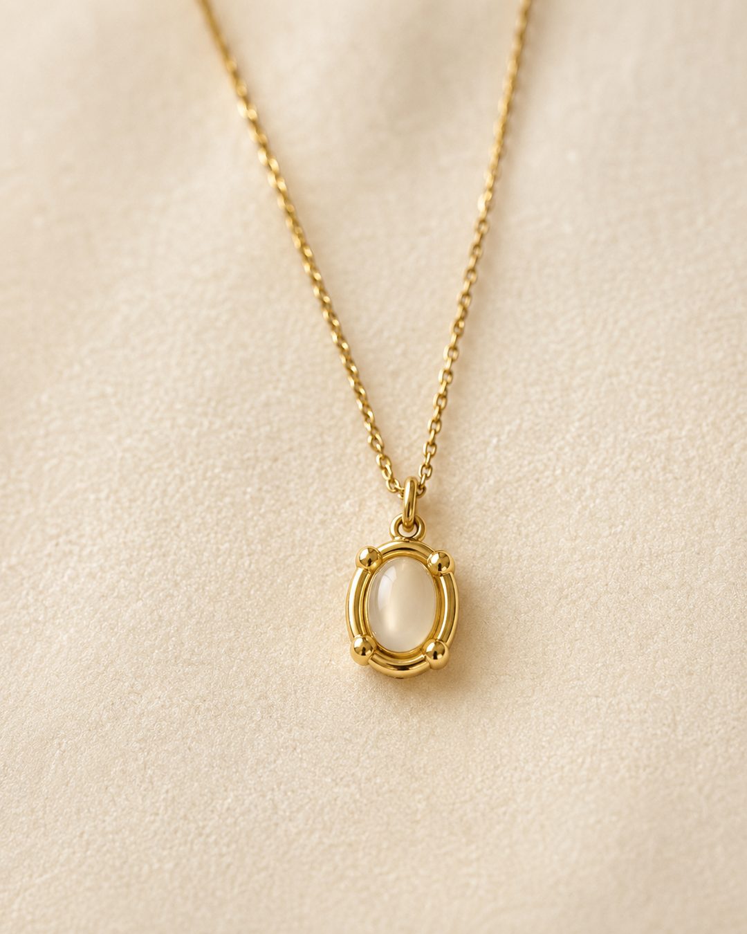 Oval Locket Necklace — view 3
