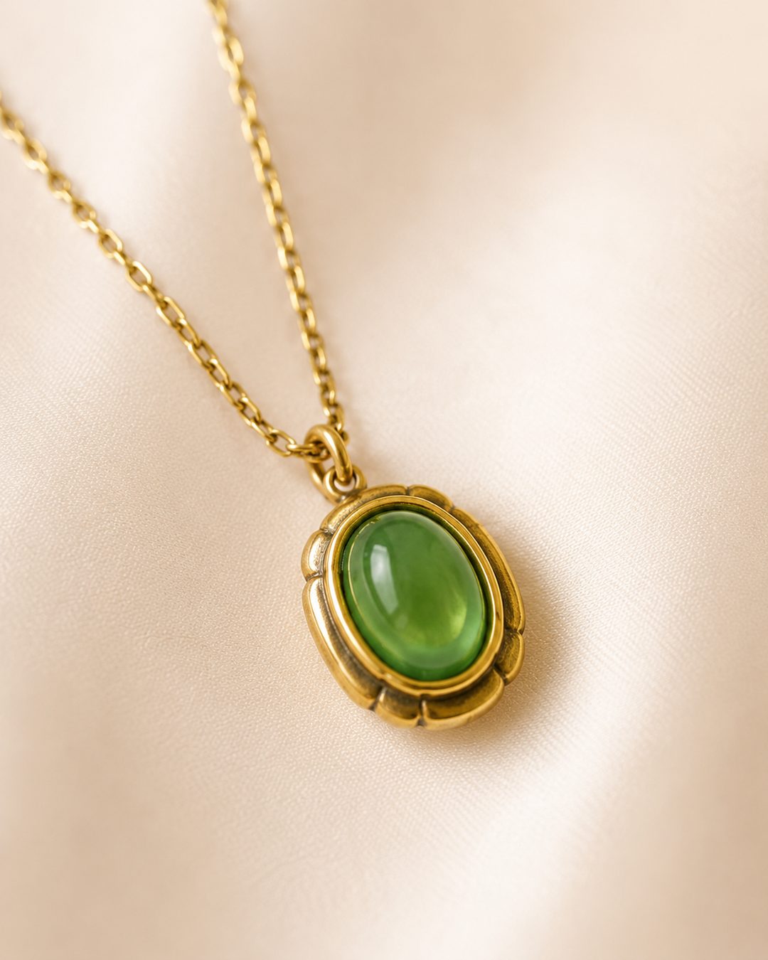 Jade Oval Pendant — view 3