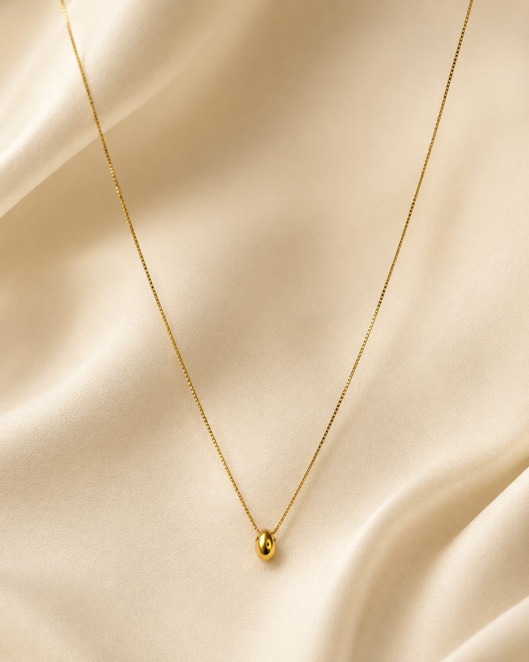 Dewdrop Necklace — 18k gold-plated · CZ
