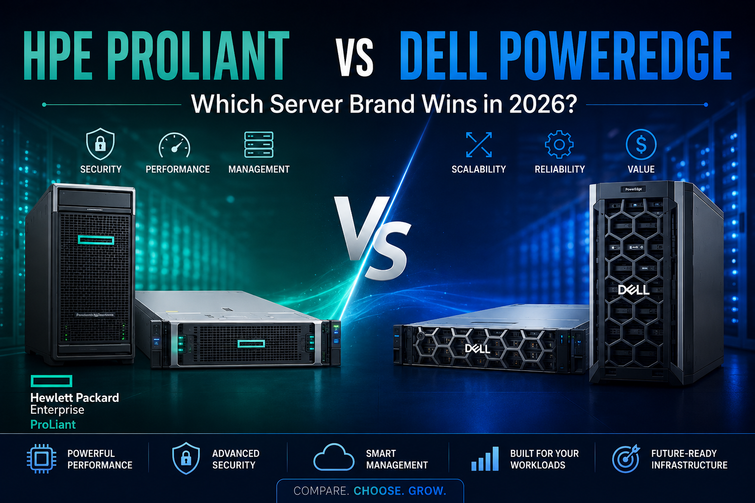 HPE ProLiant vs Dell PowerEdge: Which Server Brand Wins in 2026?