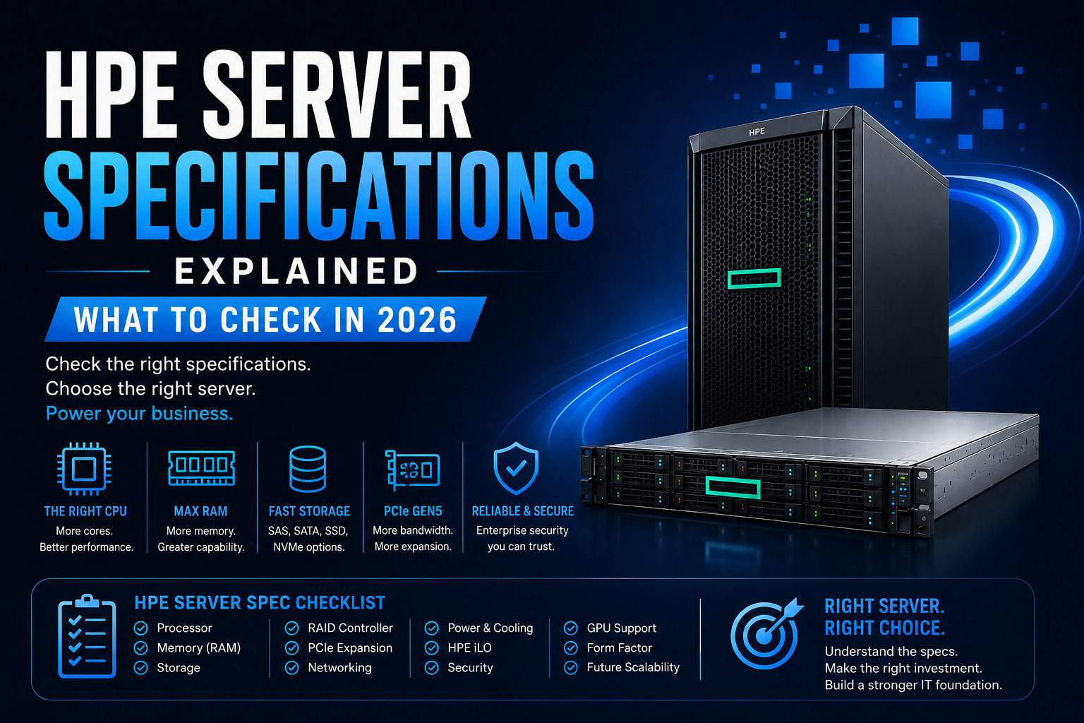HPE Server Specifications Explained: What to Check in 2026