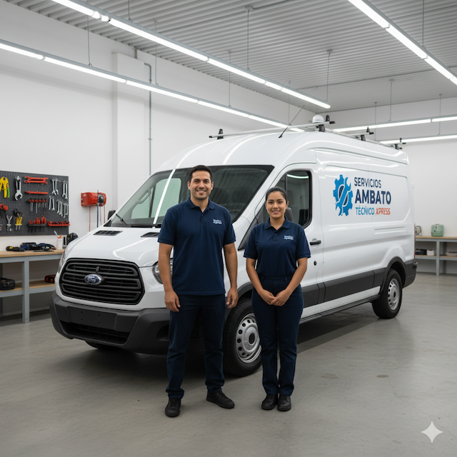 Equipo de cerrajeros y plomeros de Servicios Ambato Tecnico Xpress.