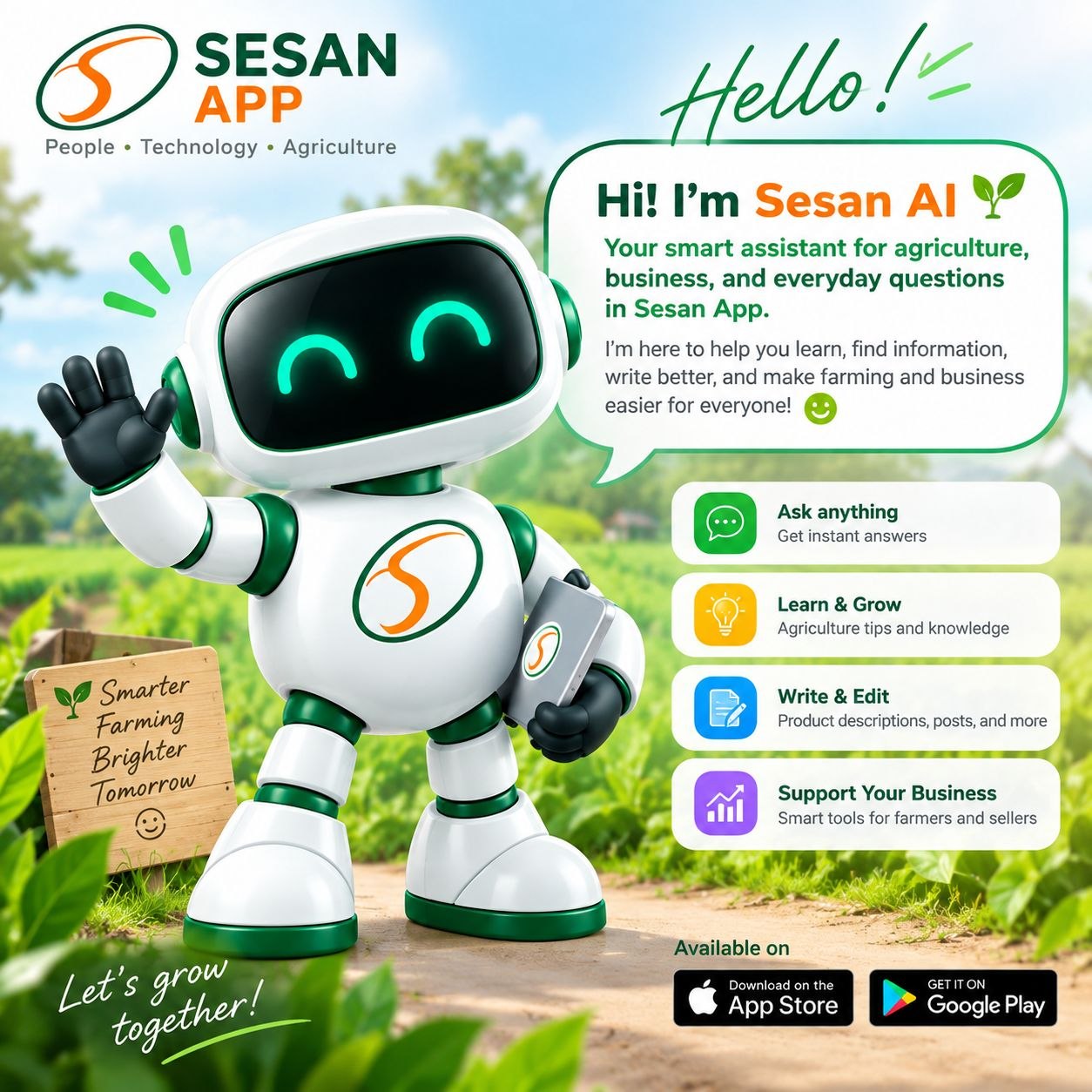 🤖🌱 Introducing Sesan AI — Your New AI Assistant in Sesan App