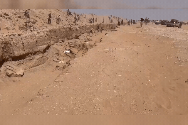 Saudi-backed Yemeni forces move through a desert ridge in the Jawf area, as anti-Houthi factions — divided by geography and rival foreign sponsors — have failed to halt the rebels' seizure of Yemen's entire Red Sea…
