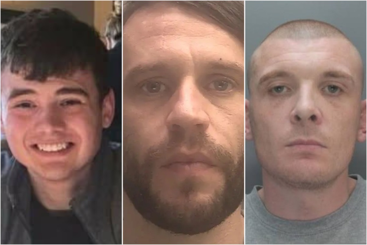 Alan Williams (left), James Dempsey (centre) and John Owens, who killed their mothers in the Liverpool.
