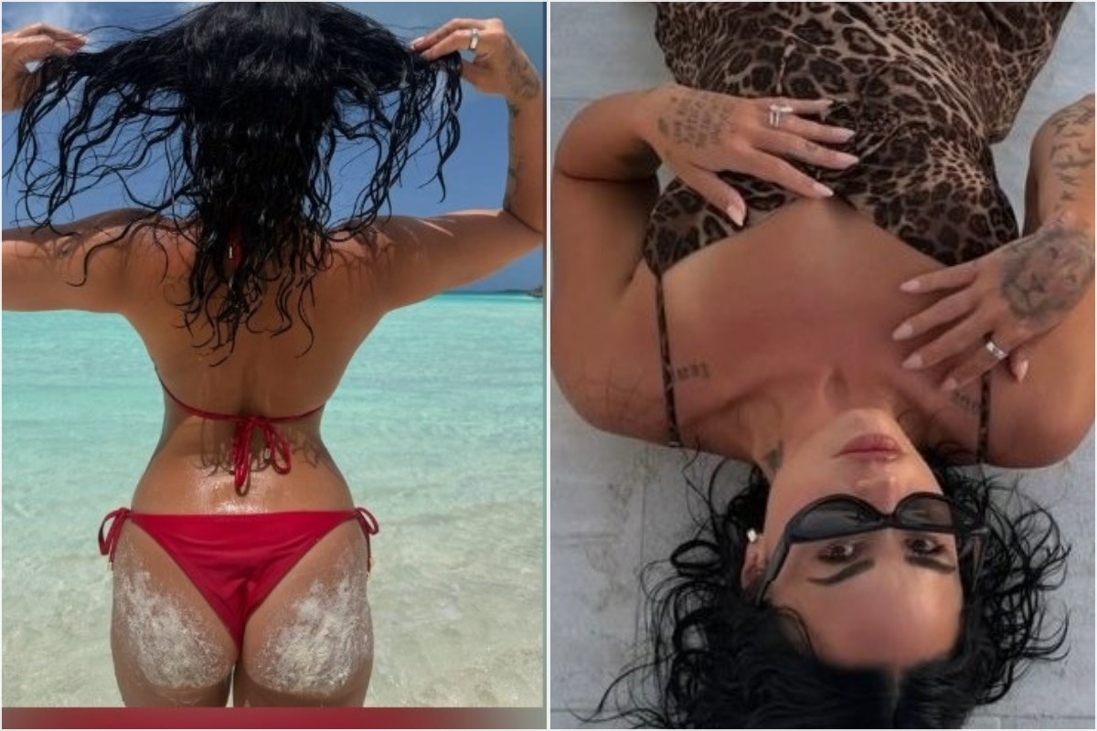 Demi Lovato also shared a white bikini photo during the getaway the previous week, with Jordan 'Jutes' Lutes again responding with a string of heart-eyes emojis.