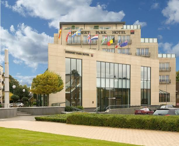 The Herbert Park Hotel in Ballsbridge, Dublin, where management cancelled 70 rooms booked for EU antisemitism envoys after questioning the event's links to the Israeli military.