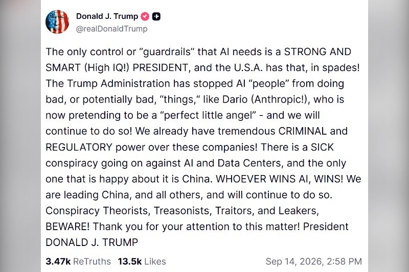 Trump rejects AI doomsday warnings as networks sound alarm and Anthropic's watchdog web faces scrutiny