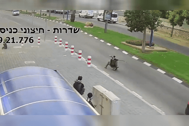 Footage of an RPG attack on an ambulance at the Nova festival site, where crowds of Israelis have been gathering to commemorate three years since the massacre.