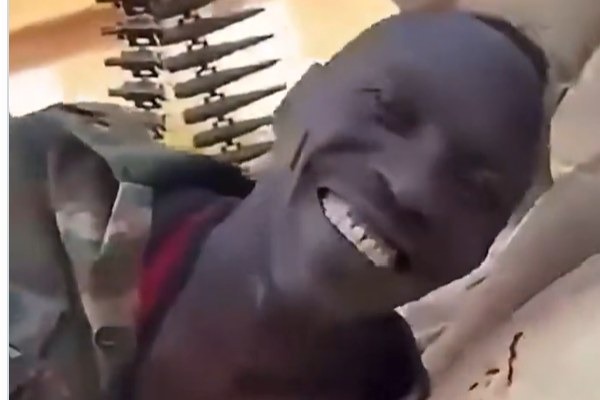 A mutineer captured during the uprising, which drew soldiers from garrisons as far as Ouallam, Tera and Dosso into the assault on Niamey.