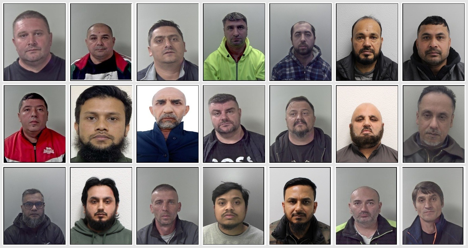 21 members of the people smuggling gang, who have been sent down for a total of 84 years.