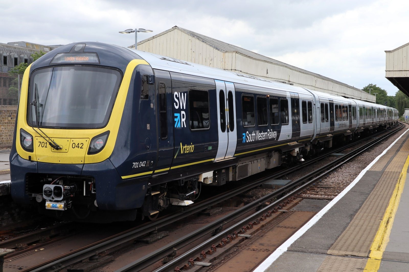 A South Western Railway train. South Western Railway is among the rail operators whose networks have seen assaults on passengers surge 36% to a record high since records began.