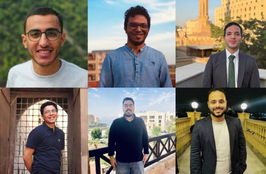 Journalists from Matsadaash, one of Egypt's few remaining independent media outlets, whose co-founder Abdelrahman Mansour rejected allegations of fabricating news for foreign funding.