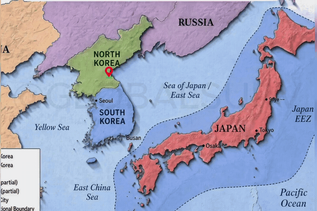 A social-media post showing a North Korean missile salvo towards the Sea of Japan, as Kim Yo Jong dismissed South Korean calls for an apology over a landmine incident as "despicable.