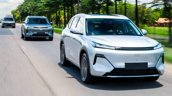 Geely electric SUVs like those Geely plans to power with its new sub-five-minute charging technology, as the Chinese automaker deploys AI to compete in the fierce EV market.