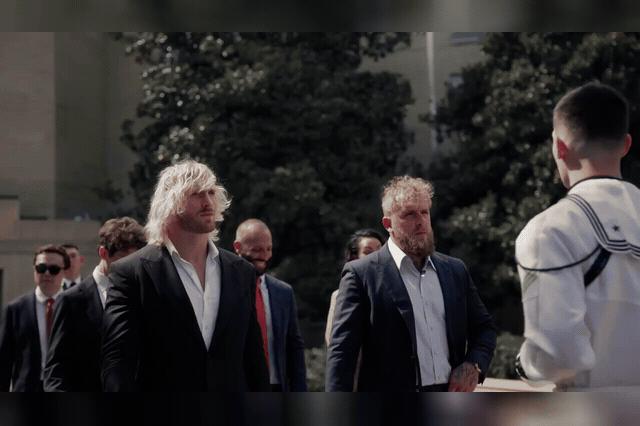 Jake and Logan Paul posed for photos with Pete Hegseth at the Pentagon after addressing US troops, with Treasury Secretary Scott Bessent also meeting Jake Paul and praising his "distinctly American story.