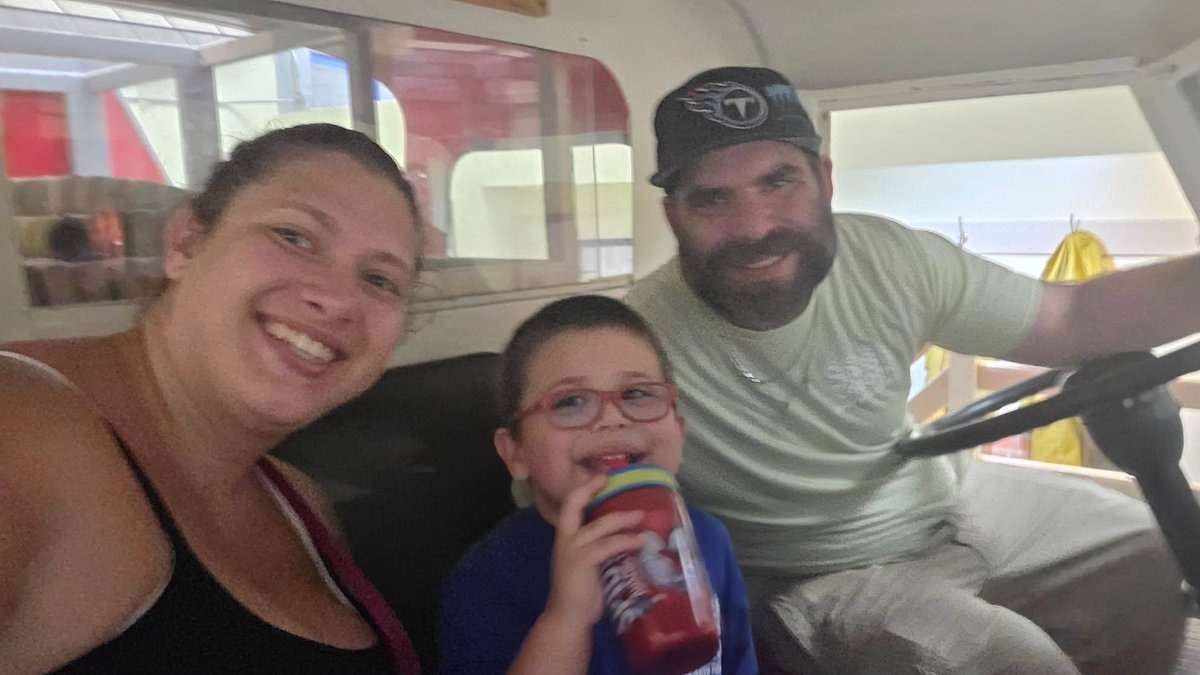 Metallica Rose Harrison, her husband Charles Harrison, and their toddler son, seen in the cheerful family images she had been posting online — including holiday photographs from August — before she allegedly stabbed…