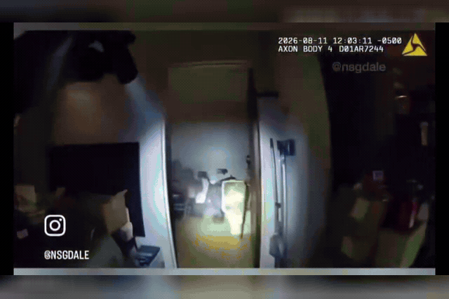 Bodycam footage captures the moment Oklahoma deputies confronted Darron Dunn, 61, who unleashed a homemade flamethrower during his court-ordered eviction in Oklahoma City.