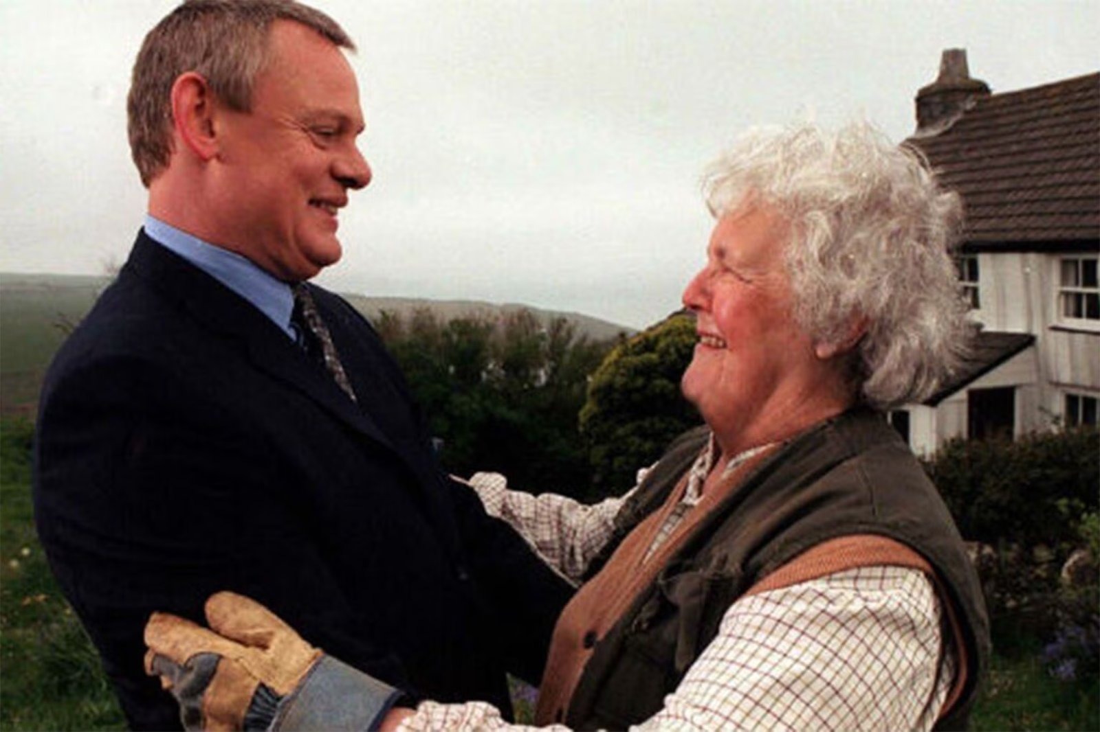 Stephanie Cole in a scene from Doc Martin, one of many television roles across a career that also won her the 1992 Best TV Comedy Actress award for Waiting for God.