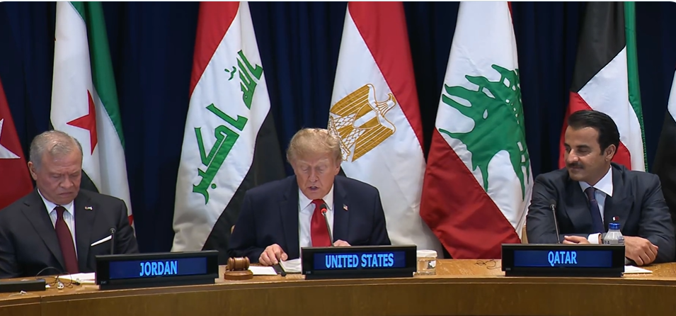 Donald Trump and Australian Prime Minister Anthony Albanese both attended the UN General Assembly, where Trump declared he "totally rejects" any international scheme to govern artificial intelligence.