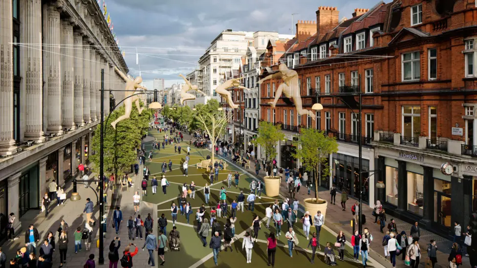 Oxford Street is to go car-free from Monday as Sadiq Khan says it will clear out 'dross' American candy shops