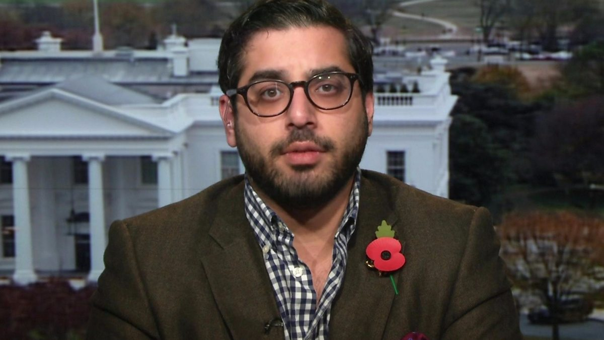 Raheem Kassam, whose posts prompted Conservative chairman Kevin Hollinrake to demand Nigel Farage "come clean" about his ties to him.